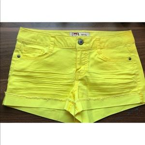 Yellow lei shorts